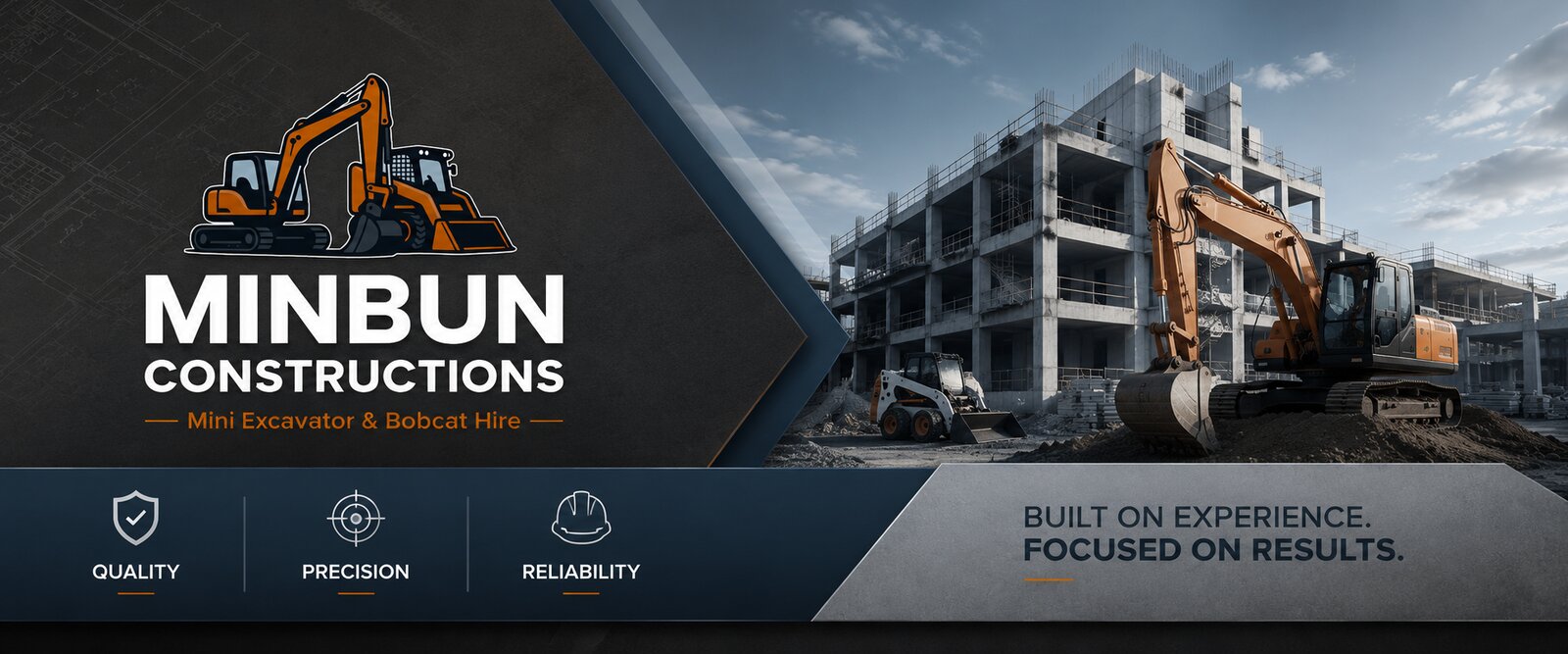 Minbun Constructions – Mini Excavator & Bobcat Hire